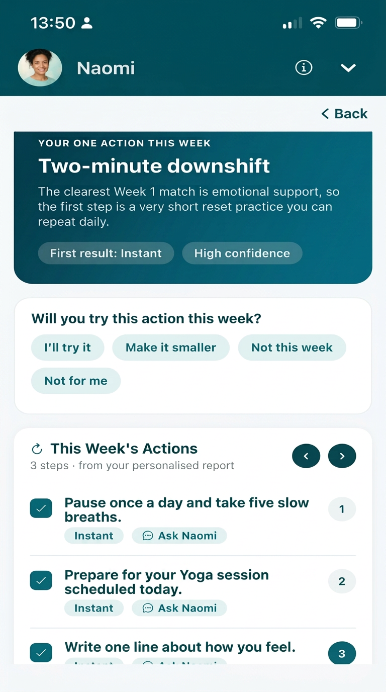 Daily Discovery screen